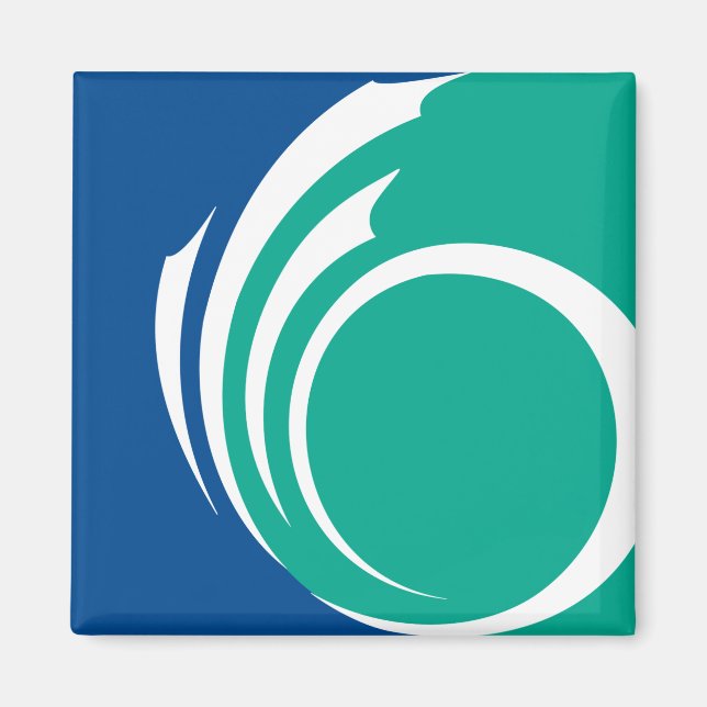 Magnet with Flag of Ottawa, Canada (Front)