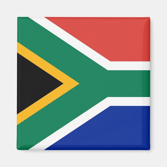 Magnet with Flag of South Africa (Front)