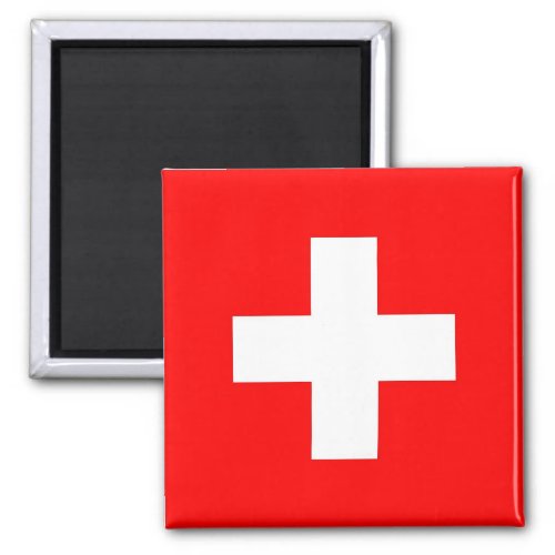 Magnet with Flag of Switzerland