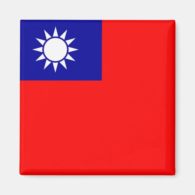 Magnet with Flag of Taiwan (Front)