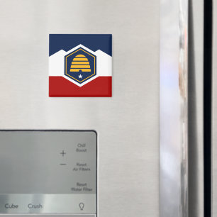 Magnet with Flag of Utah, USA