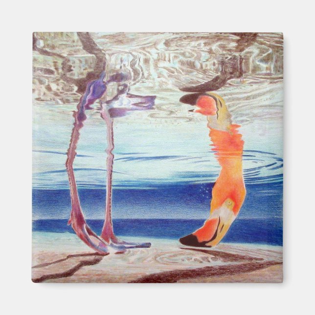 MAGNET WITH FLAMINGO (Front)