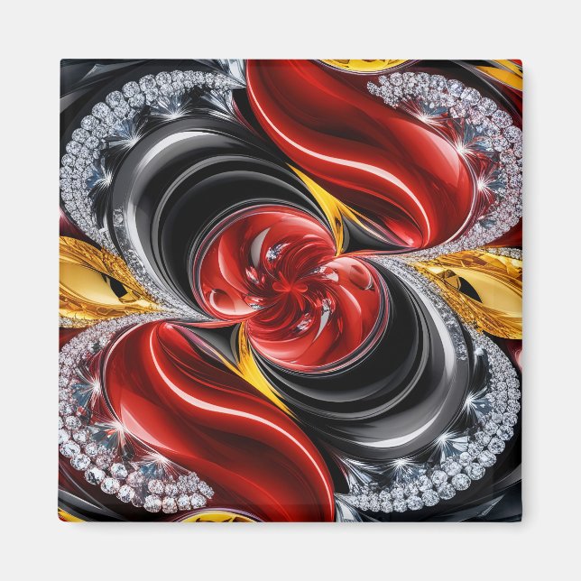 Magnet with German Colors Design (Front)