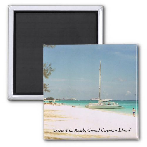 Magnet with Grand Cayman Photo