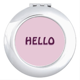 MAGNET WITH HELLO COMPACT MIRROR