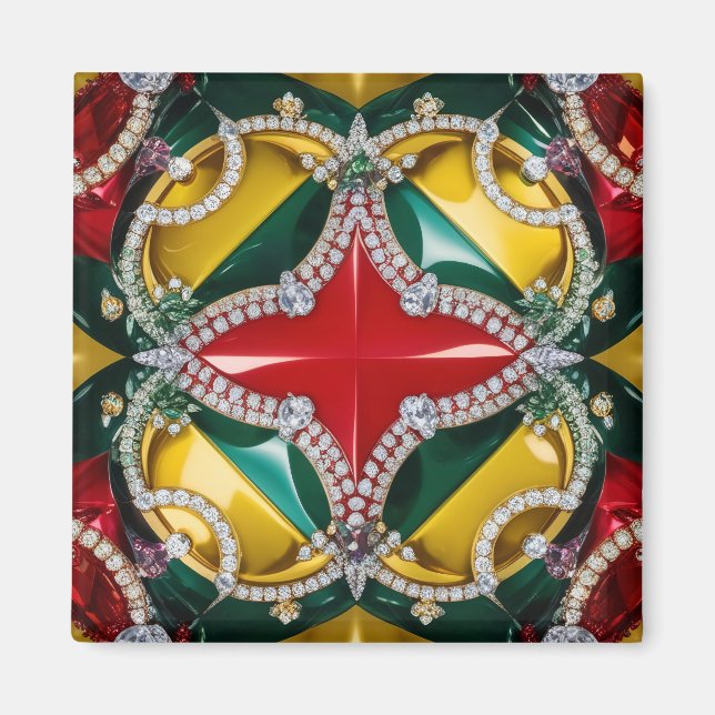 Magnet with Los Angeles Colors Design (Front)