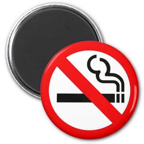 Magnet with no smoking sign