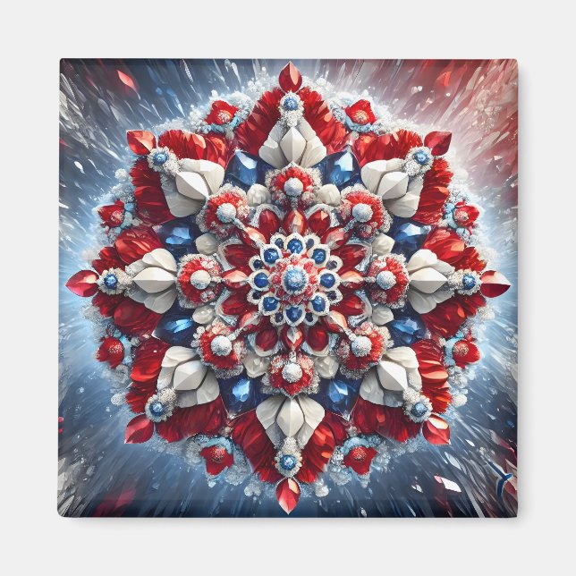 Magnet with Norway Colors Design (Front)