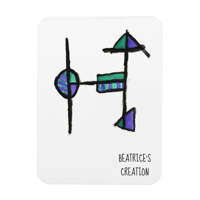 Magnet with the initial H (Vertical)