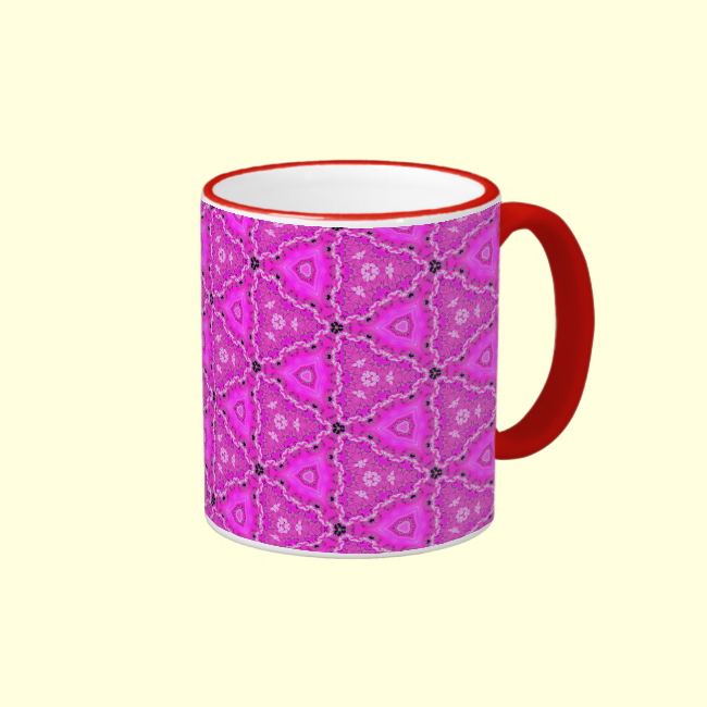 Magneta Triangle Lace Quartz Quilt Mug