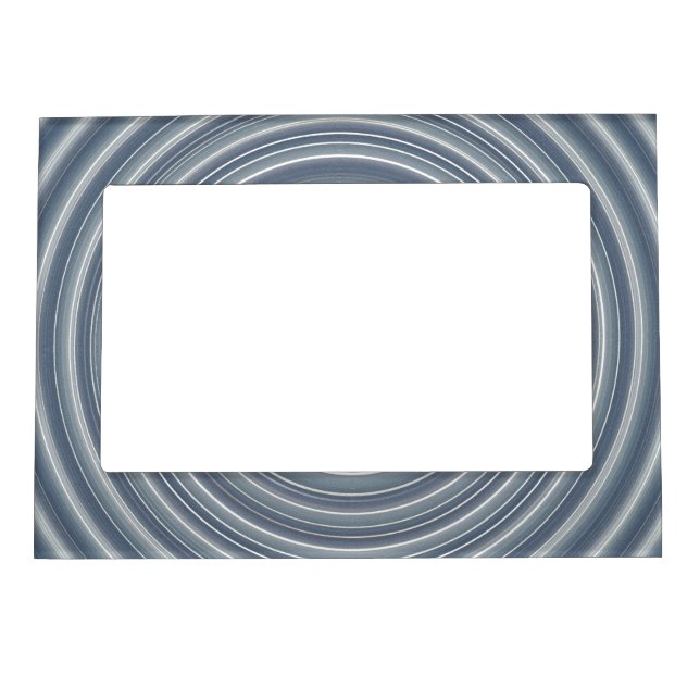 Magnetbilderrahmen grau-weisse Spirale Magnetic Photo Frame (Front)