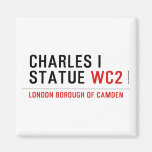 charles i statue  Magneten (meer vormen)