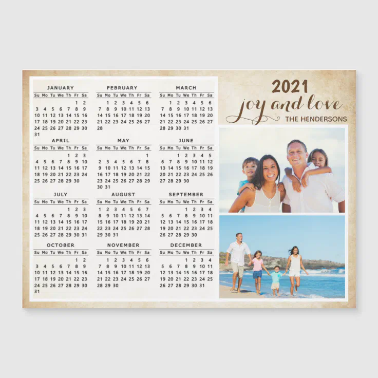 2021 Calendar Custom Photo Zazzle