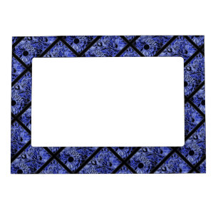 Magnetic 5x7 Frame with Blue Sunflower Design