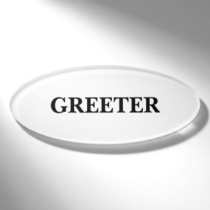 Magnetic Badge - Greeter
