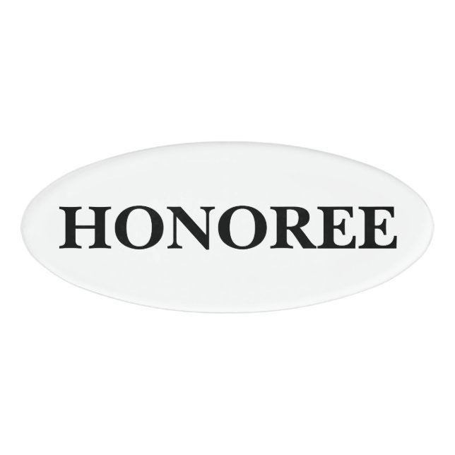 Magnetic Badge - Honoree (Front)
