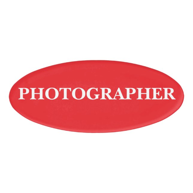 Magnetic Badge - Photographer (Front)