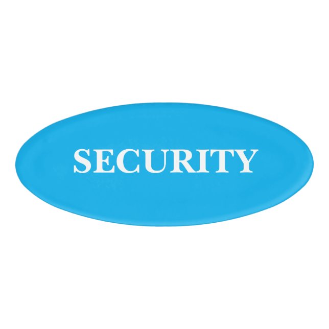 Magnetic Badge - Security (Front)