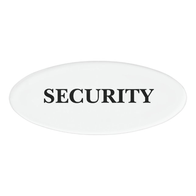Magnetic Badge - Security (Front)