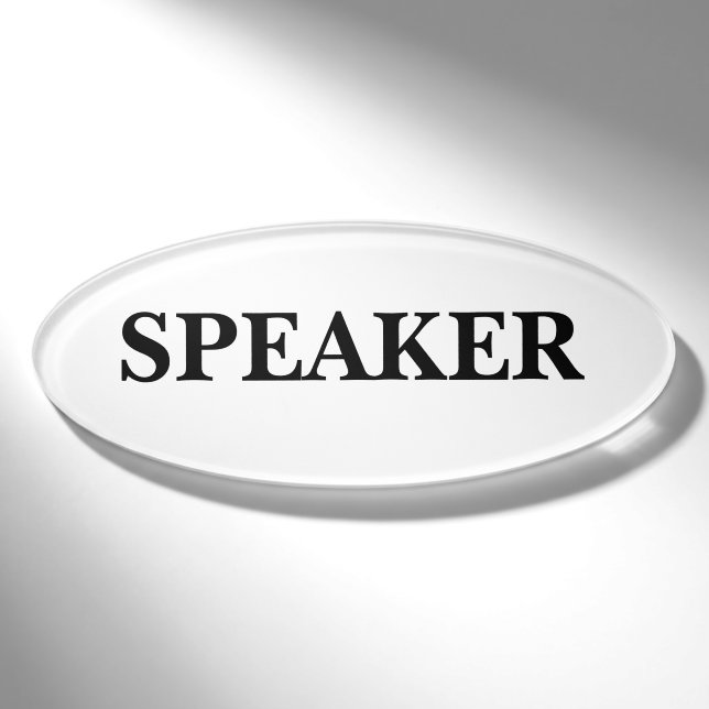 Magnetic Badge - Speaker (Front)