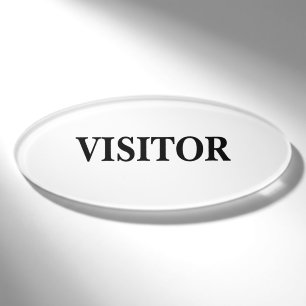 Magnetic Badge - Visitor