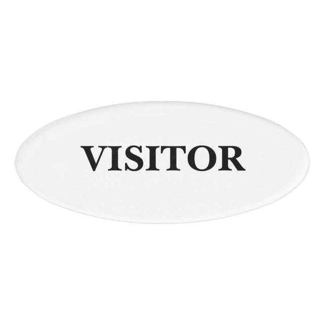 Magnetic Badge - Visitor (Front)