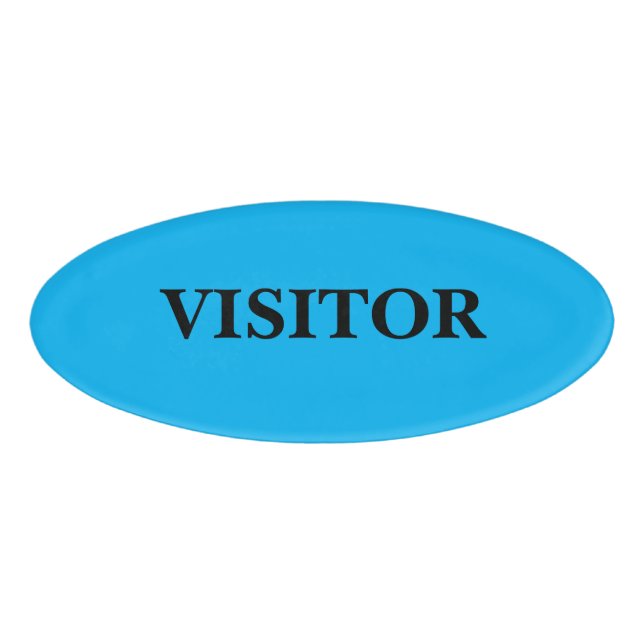 Magnetic Badge - Visitor (Front)