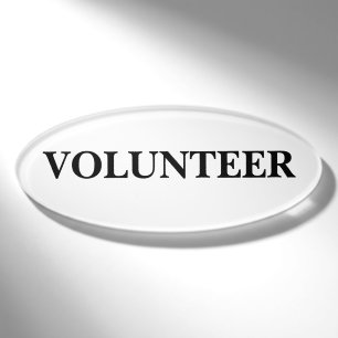 Magnetic Badge - Volunteer