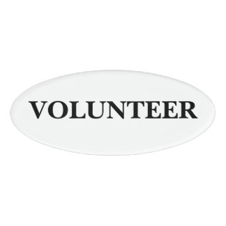 Magnetic Badge - Volunteer