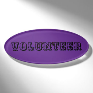 Magnetic Badge - Volunteer