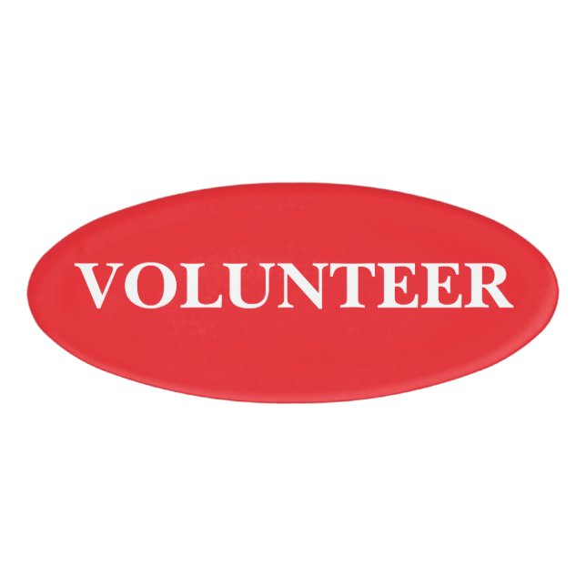 Magnetic Badge - Volunteer (Front)