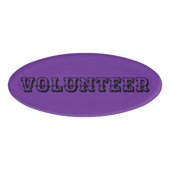 Magnetic Badge - Volunteert (Front)