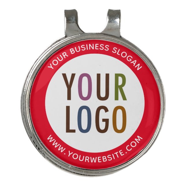 Magnetic Ball Marker Hat Clip with Custom Logo (Front)