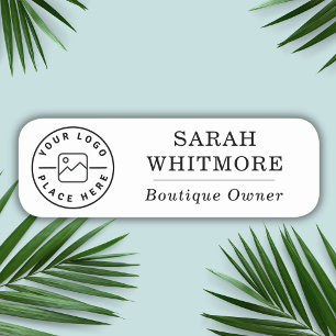 Magnetic Boutique Retail Shop Custom Logo Employee Name Tag