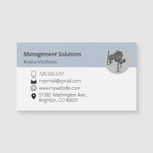 Magnetic Business Card add logo
