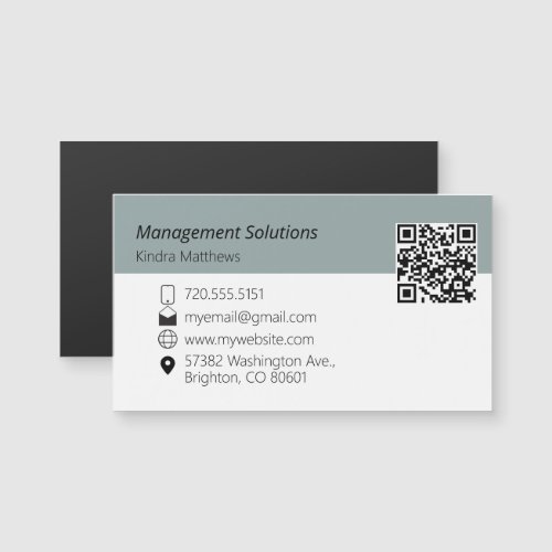 Magnetic Business Card QR code