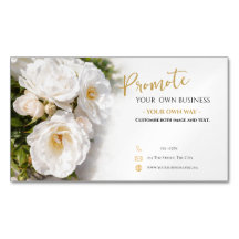 Magnetic Business Card Roses Template