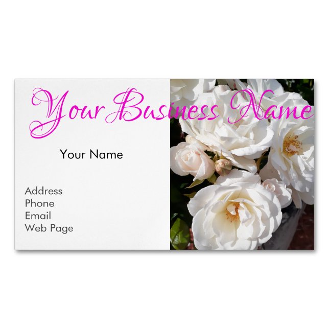 Magnetic Business Cards - Self Promotion (Front)
