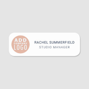 Magnetic Business Logo Employee Name Tag