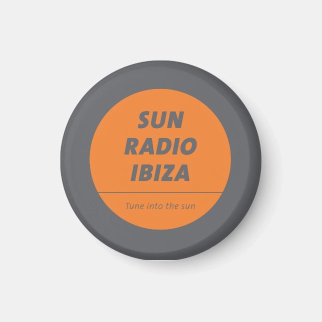 Magnetic Button by Sun Radio Ibiza  Magnet (Front)