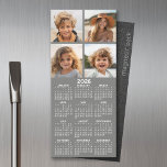 Magnetic Calendar with Photo Collage - Gray<br><div class="desc">A very useful item for school or home office. This shows a full year view of all dates. A calendar printed on a magnet combines practicality with convenience, transforming a workspace essential into a time-management tool. This innovative design features a full-year or monthly calendar layout integrated into the magnet's surface,...</div>