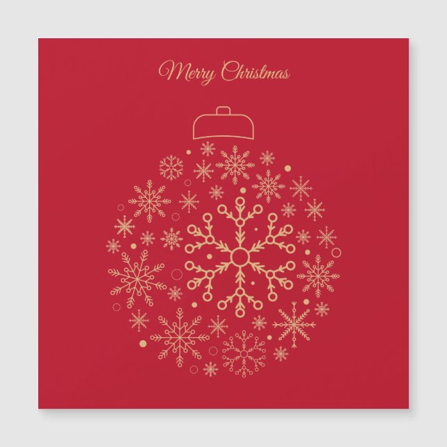 Magnetic card Merry Christmas (Front)