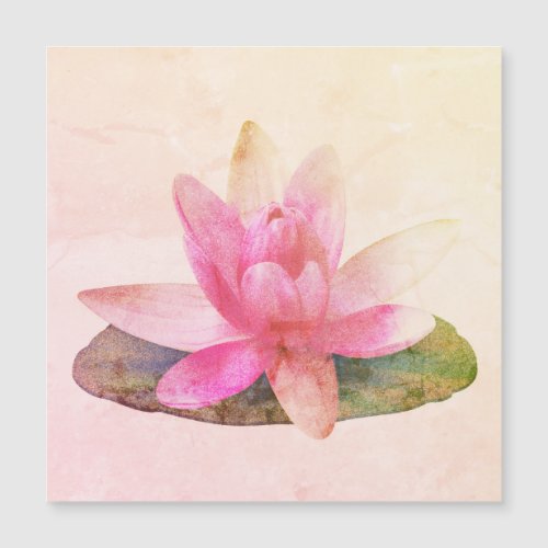 MAGNETIC CARD  PINK LOTUS