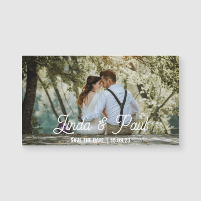 Magnetic card save the date to customize (Front)