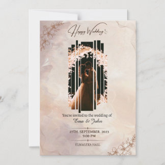 Magnetic Card,  Size: 5" x 7", Envelopes: White Invitation