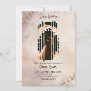Magnetic Card,  Size: 5" x 7", Envelopes: White Invitation