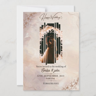 Magnetic Card,  Size: 5" x 7", Envelopes: White Invitation