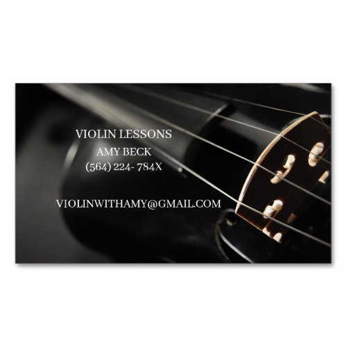 Magnetic Classical Musician Music Store Card