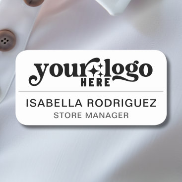 Magnetic Company Employee Name Tag