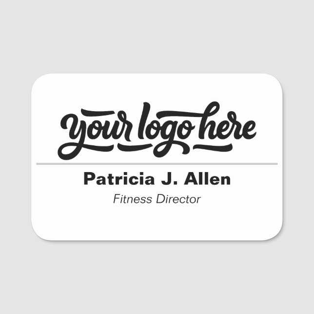 Magnetic Company Employee Name Tag – Custom (Front)